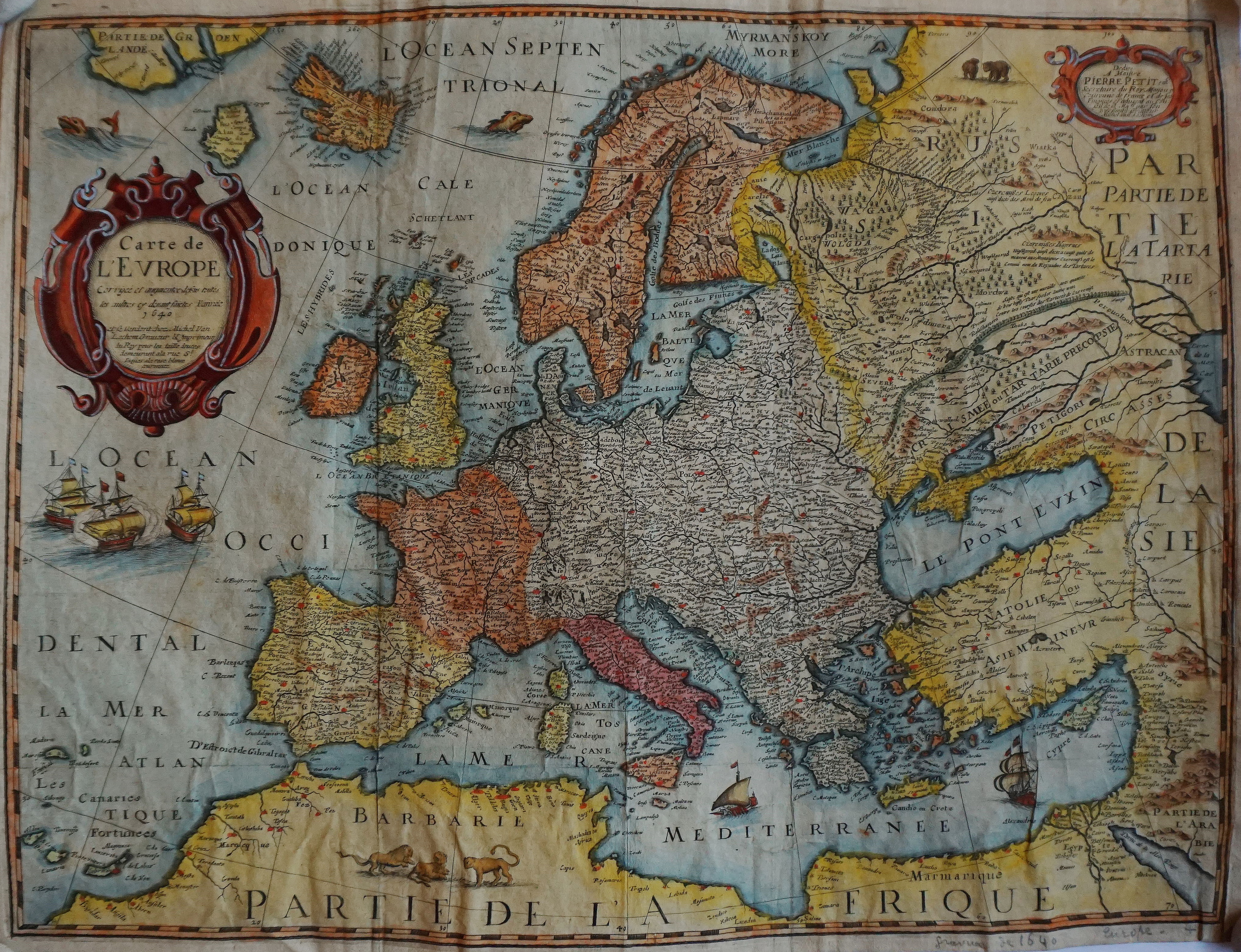 1640 M Van Lochem Carte De Leurope
