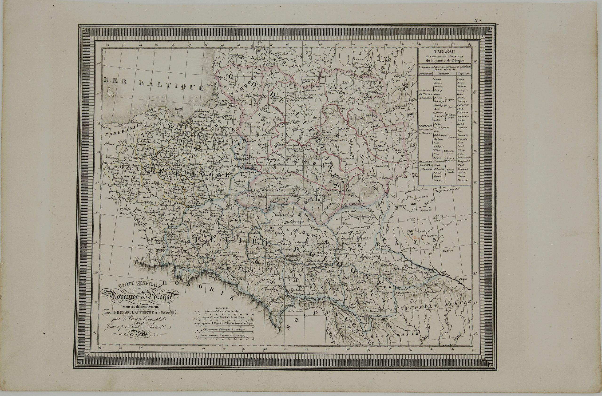 1834 - S.- M. L. Vivien - Royaume de Polonge
