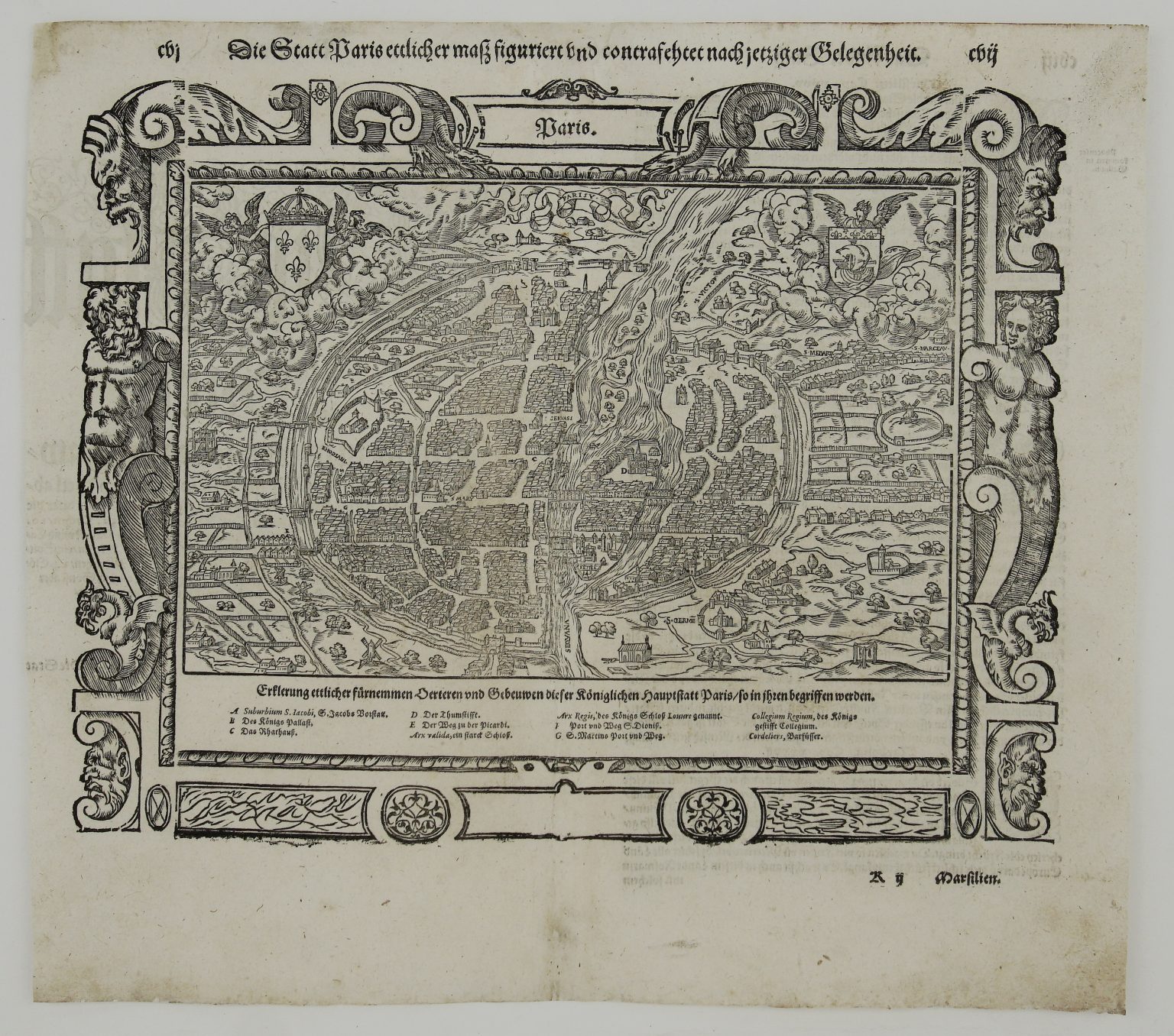 Gravure Ancienne Sur Cuivre Dunkerque-Gravelines-Bourbourg - Braun & Hogenberg Vers 1575
