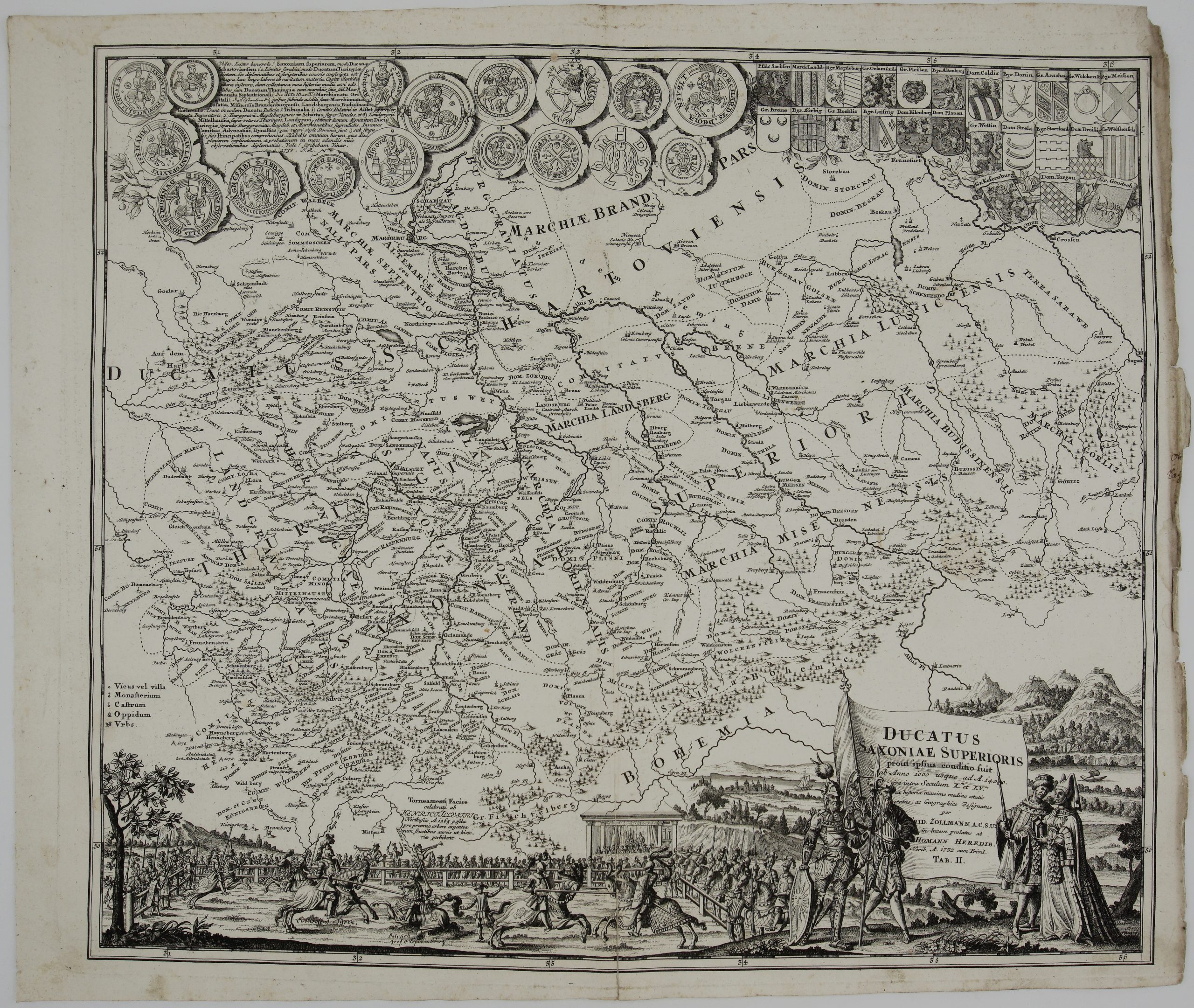 1732 - J. B. Homann - Ducatus Saxoniae