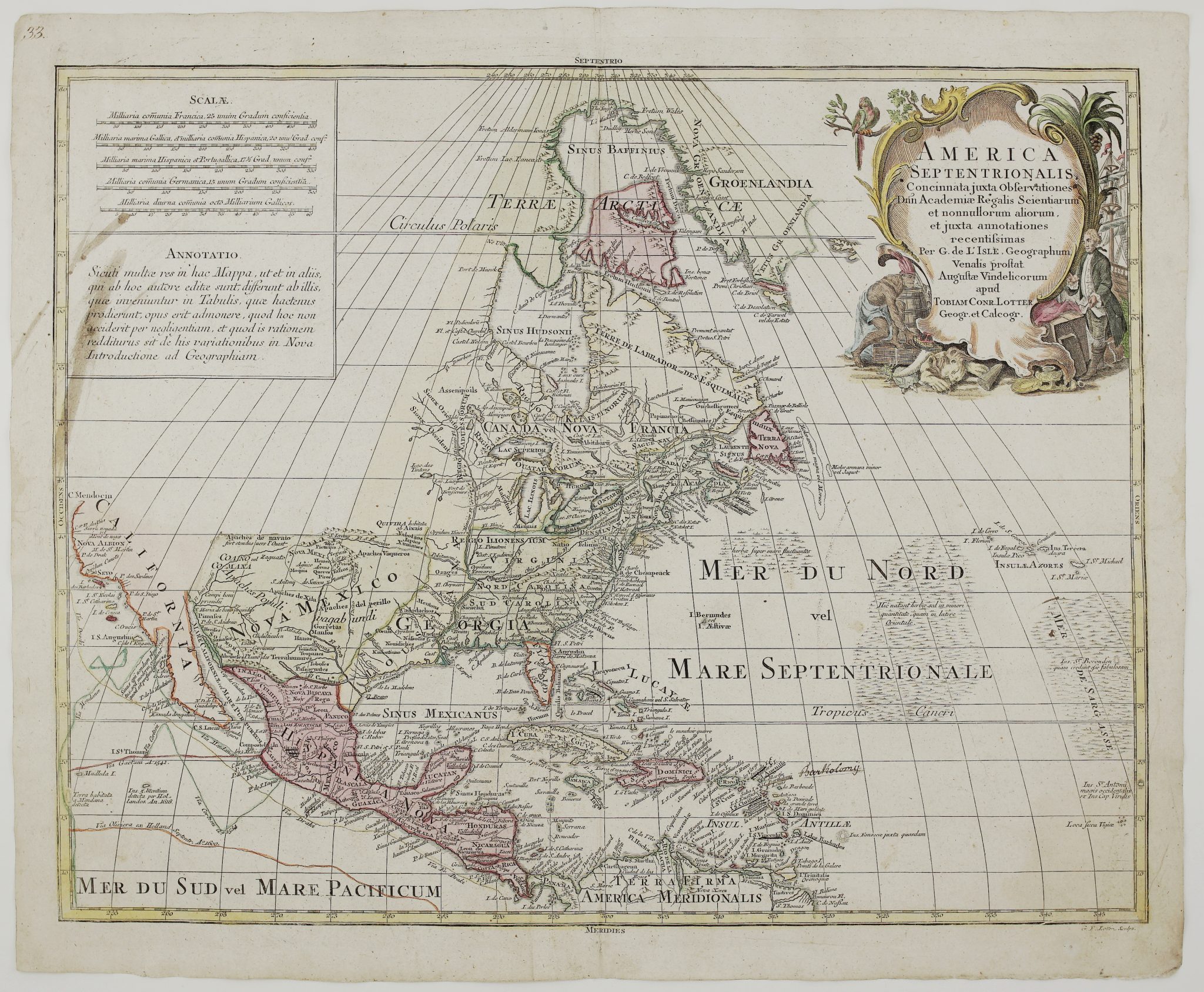 1778 - T. C. Lotter - America Septentrionalis