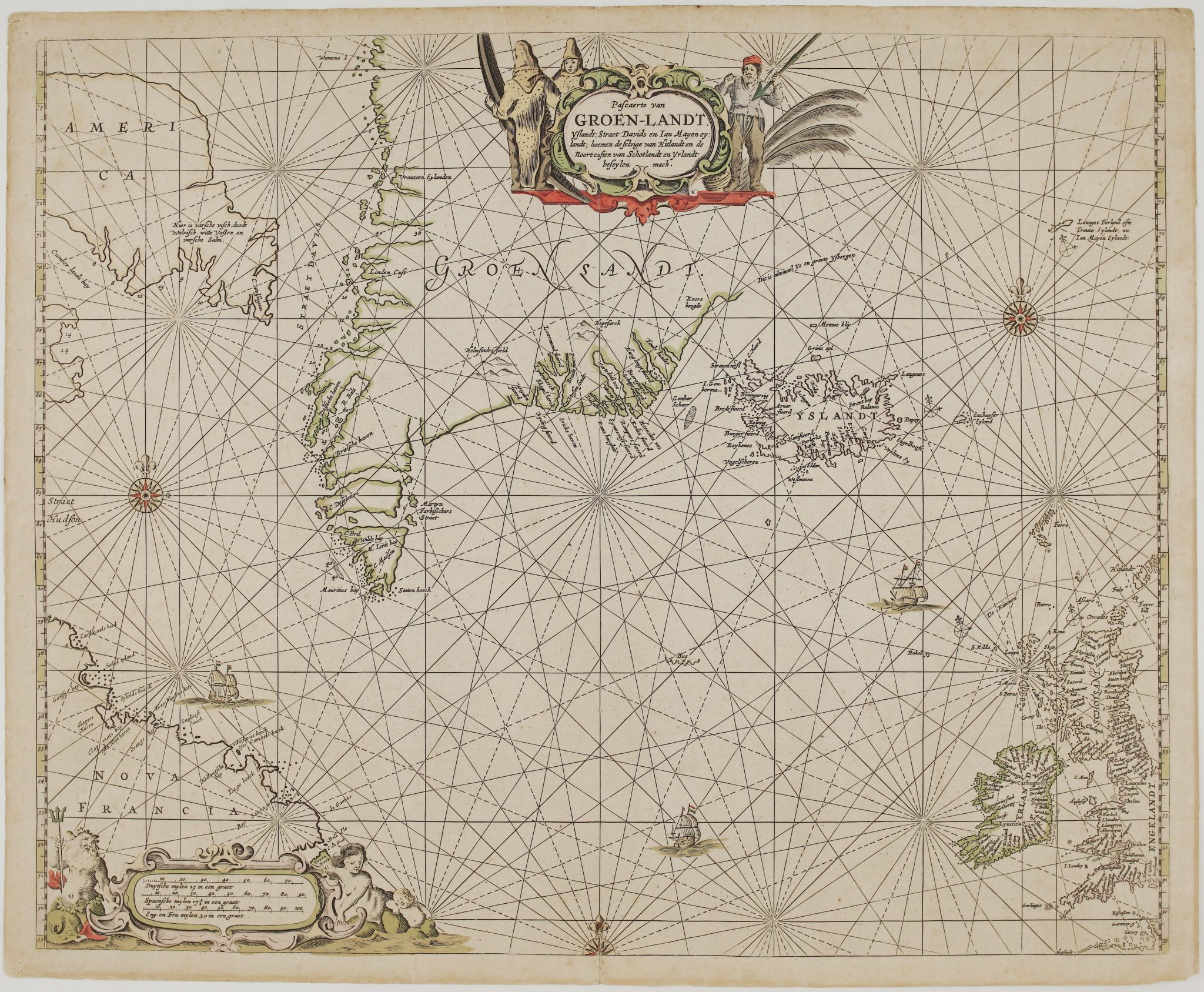 1669 - P. Goos - Pascaerte Van Groen-Landt